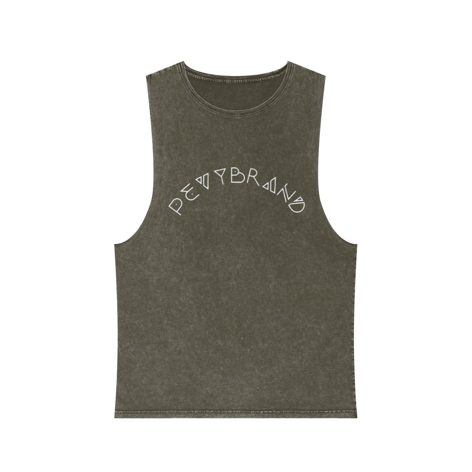 Summer Vibes Stonewash Tank Top - Unisex Festival Beach Tee - PevyBrand