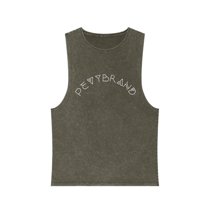 Summer Vibes Stonewash Tank Top - Unisex Festival Beach Tee - PevyBrand