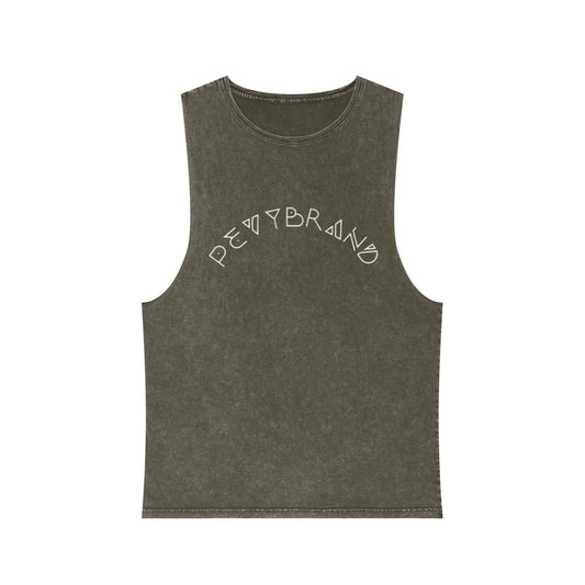 Summer Vibes Stonewash Tank Top - Unisex Festival Beach Tee - PevyBrand
