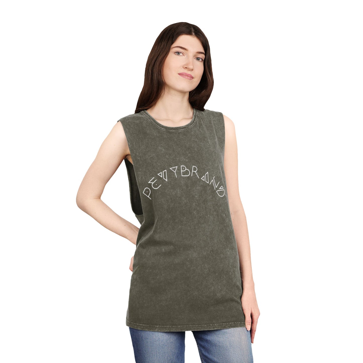 Summer Vibes Stonewash Tank Top - Unisex Festival Beach Tee - PevyBrand