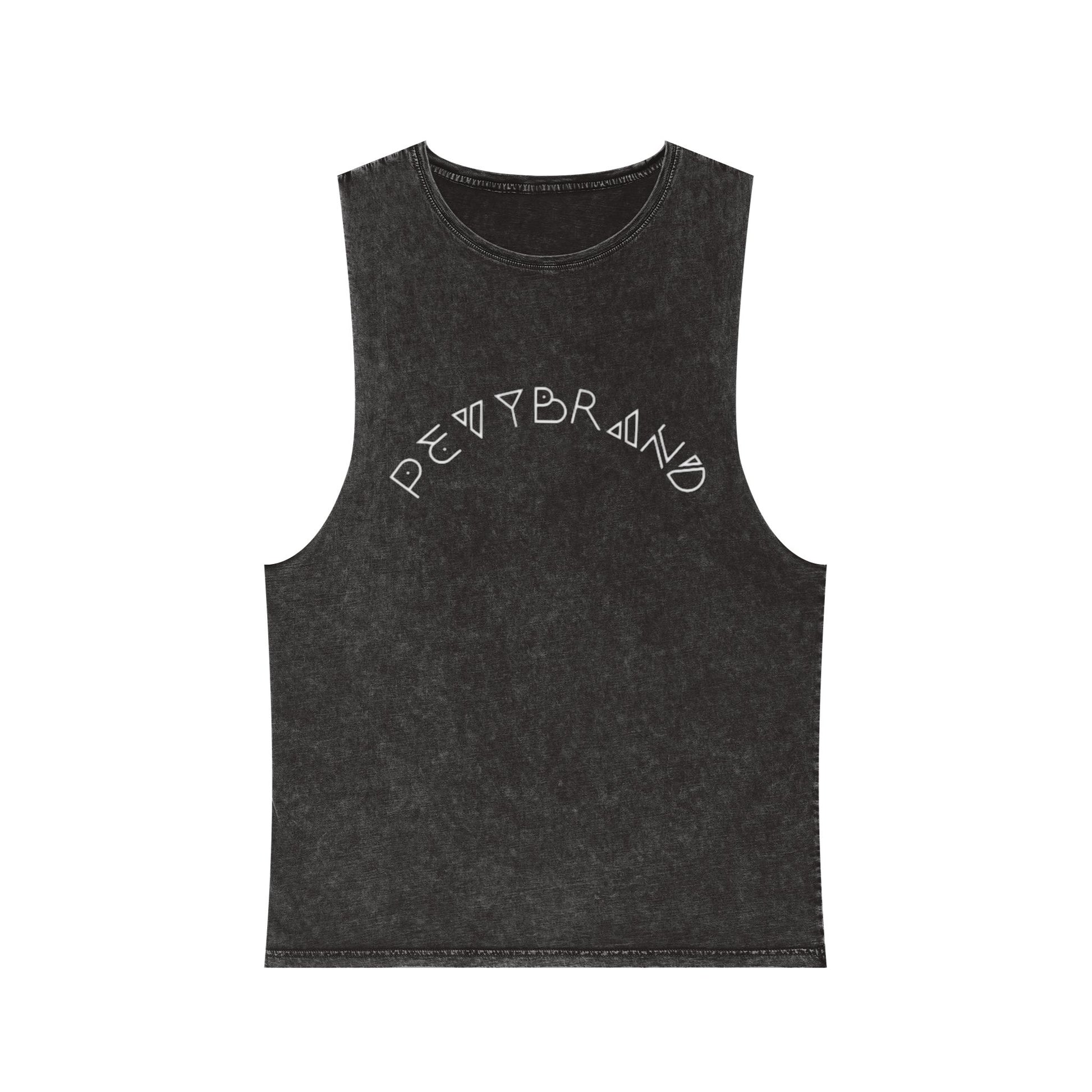 Summer Vibes Stonewash Tank Top - Unisex Festival Beach Tee - PevyBrand