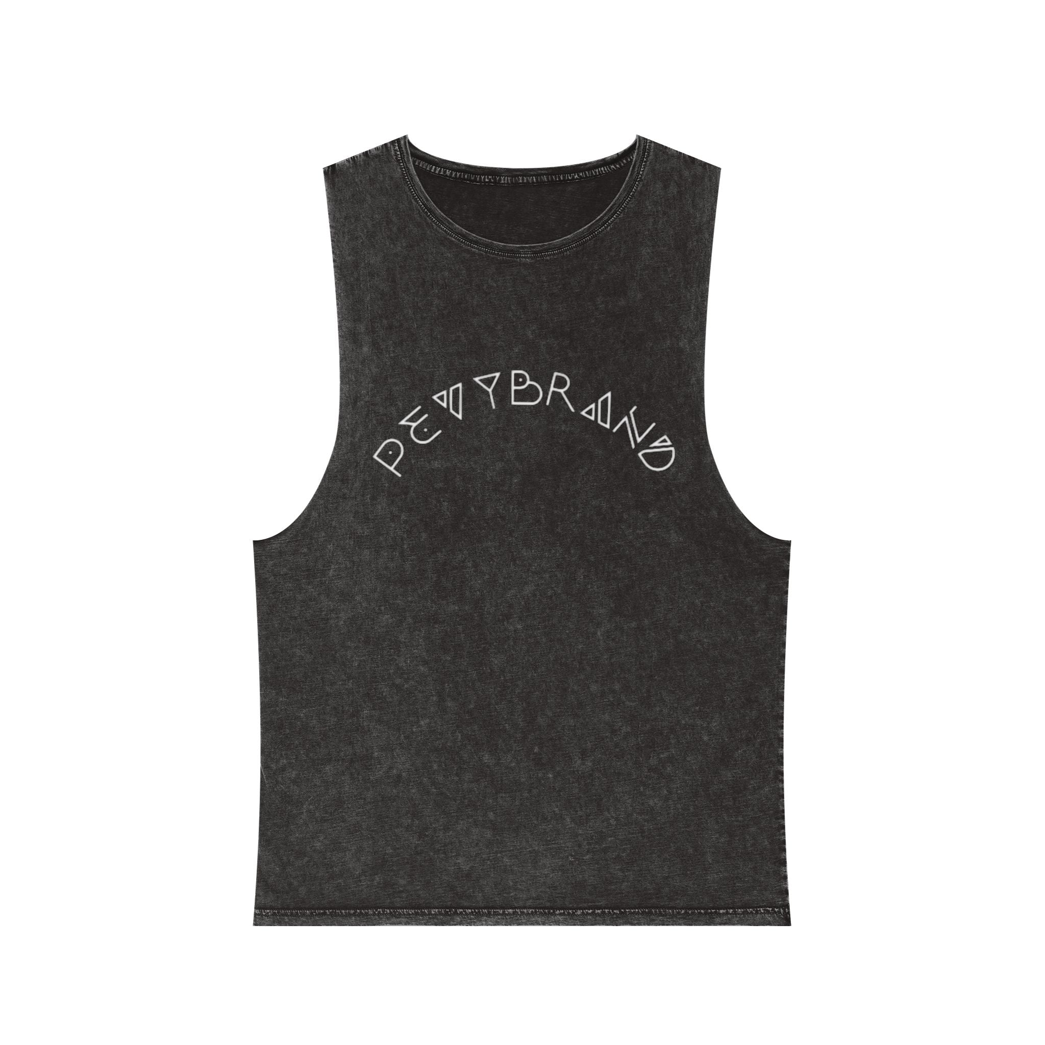 Summer Vibes Stonewash Tank Top - Unisex Festival Beach Tee - PevyBrand