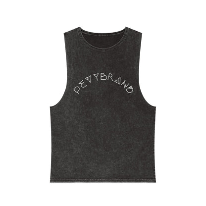 Summer Vibes Stonewash Tank Top - Unisex Festival Beach Tee - PevyBrand