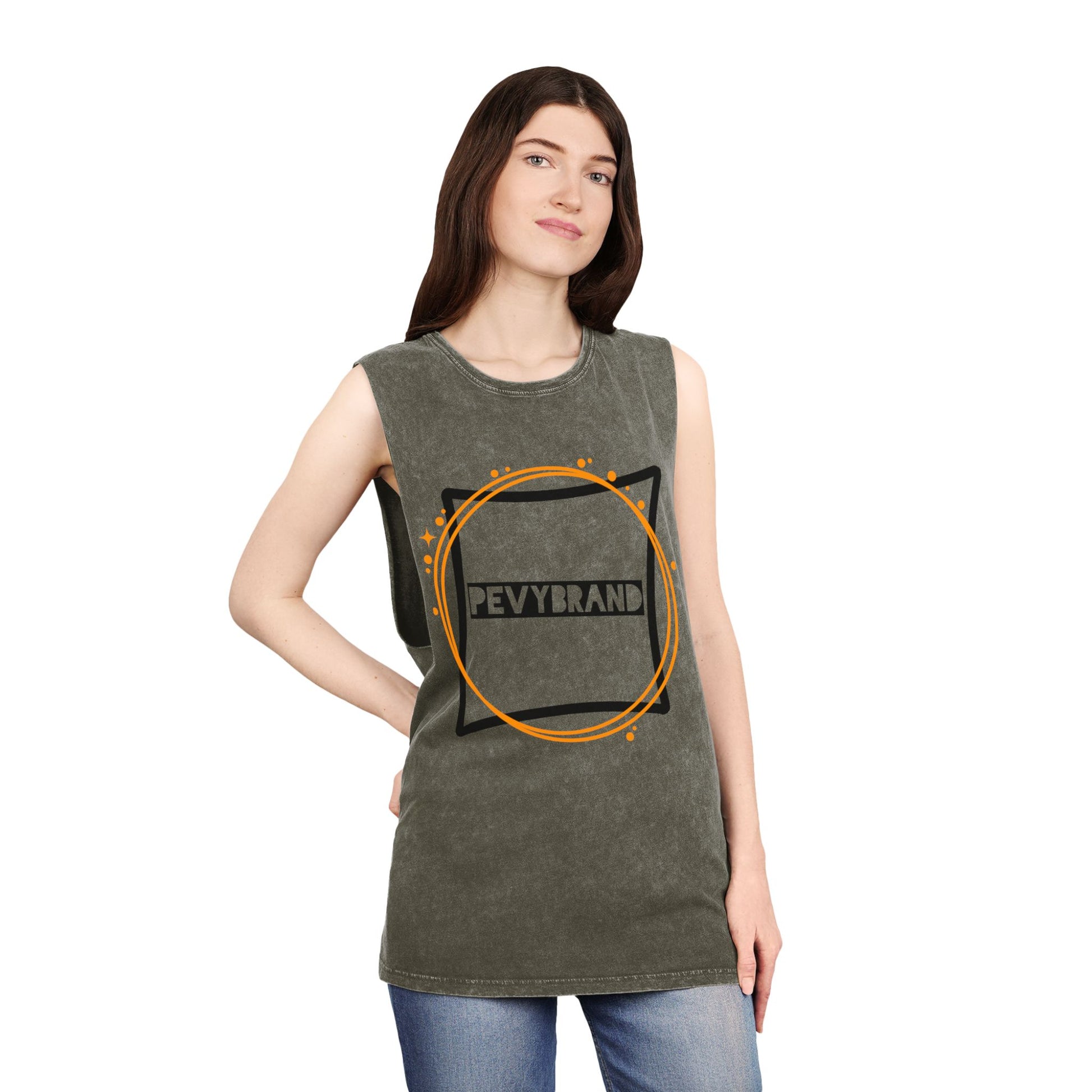 Unisex Stonewash Tank Top - PevyBrand