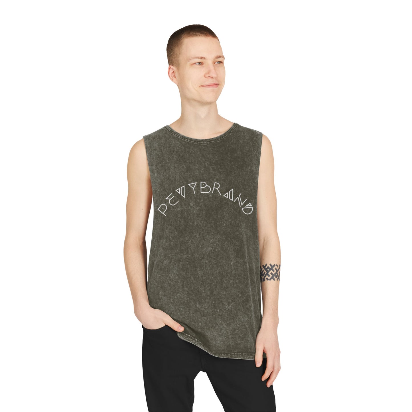Summer Vibes Stonewash Tank Top - Unisex Festival Beach Tee - PevyBrand