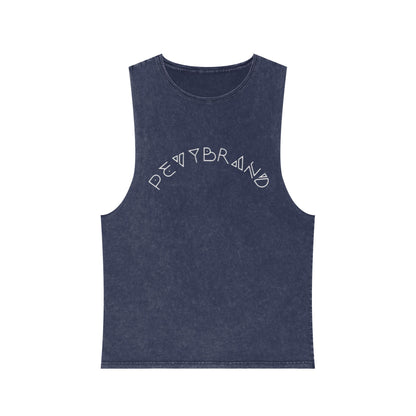 Summer Vibes Stonewash Tank Top - Unisex Festival Beach Tee - PevyBrand