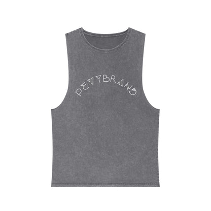 Summer Vibes Stonewash Tank Top - Unisex Festival Beach Tee - PevyBrand