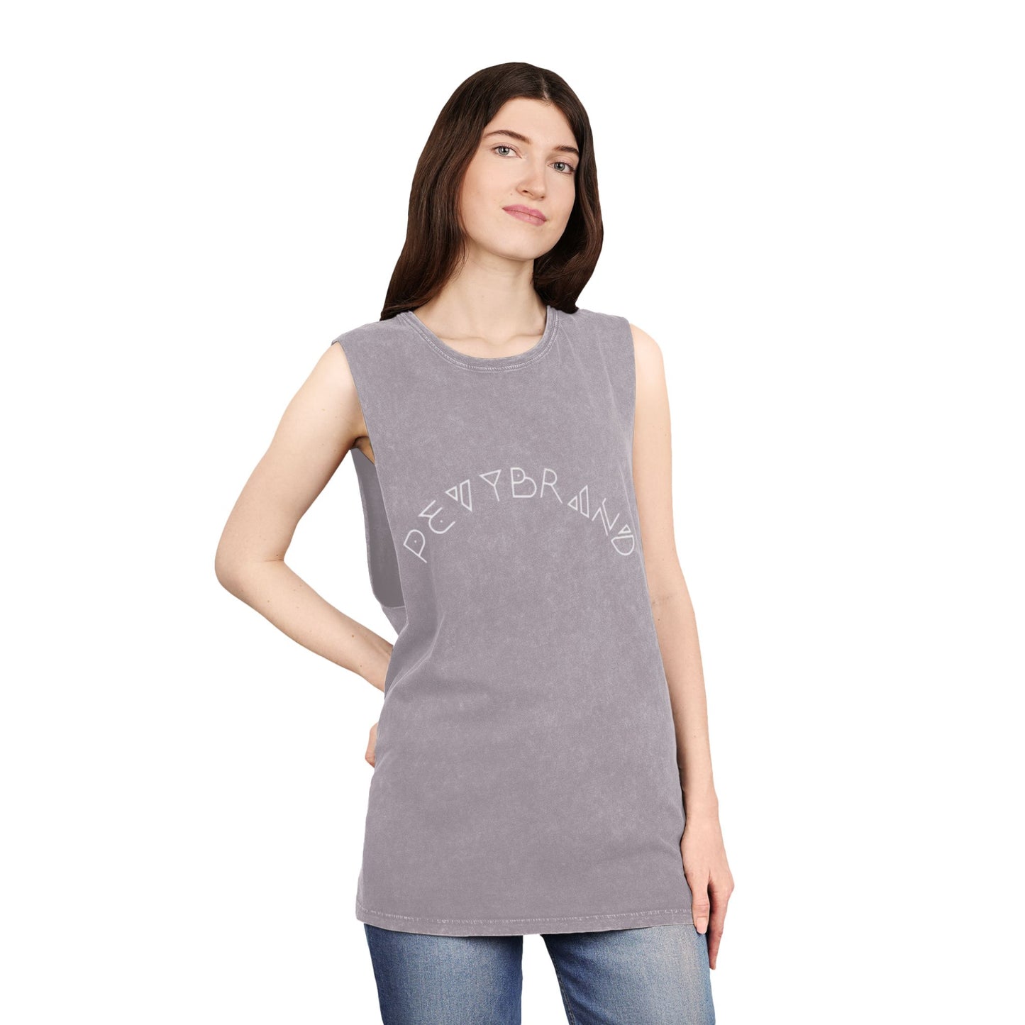 Summer Vibes Stonewash Tank Top - Unisex Festival Beach Tee - PevyBrand