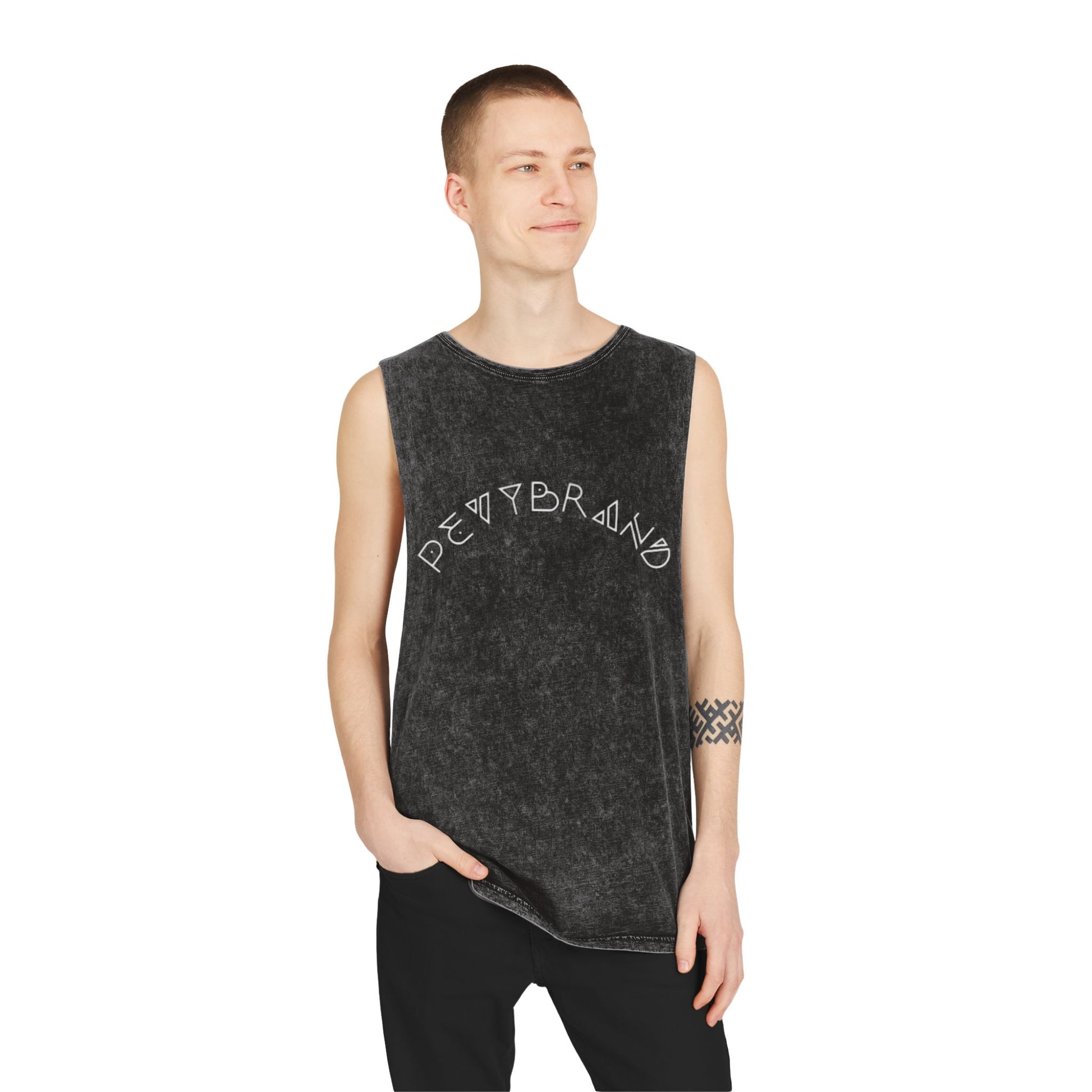 Summer Vibes Stonewash Tank Top - Unisex Festival Beach Tee - PevyBrand