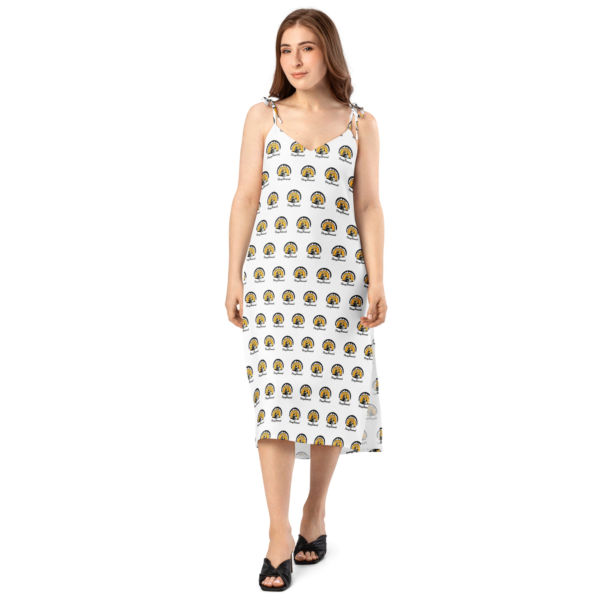 Tie - strap midi dress - PevyBrand