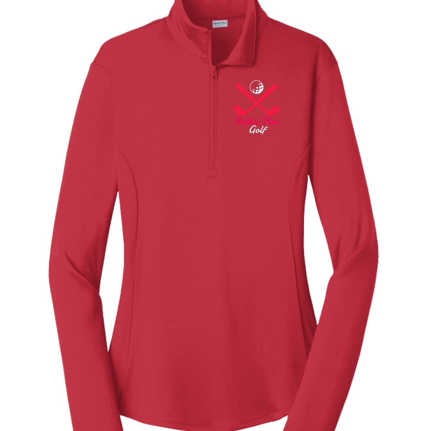 Womens PuttinPins QuarterZip - PevyBrand