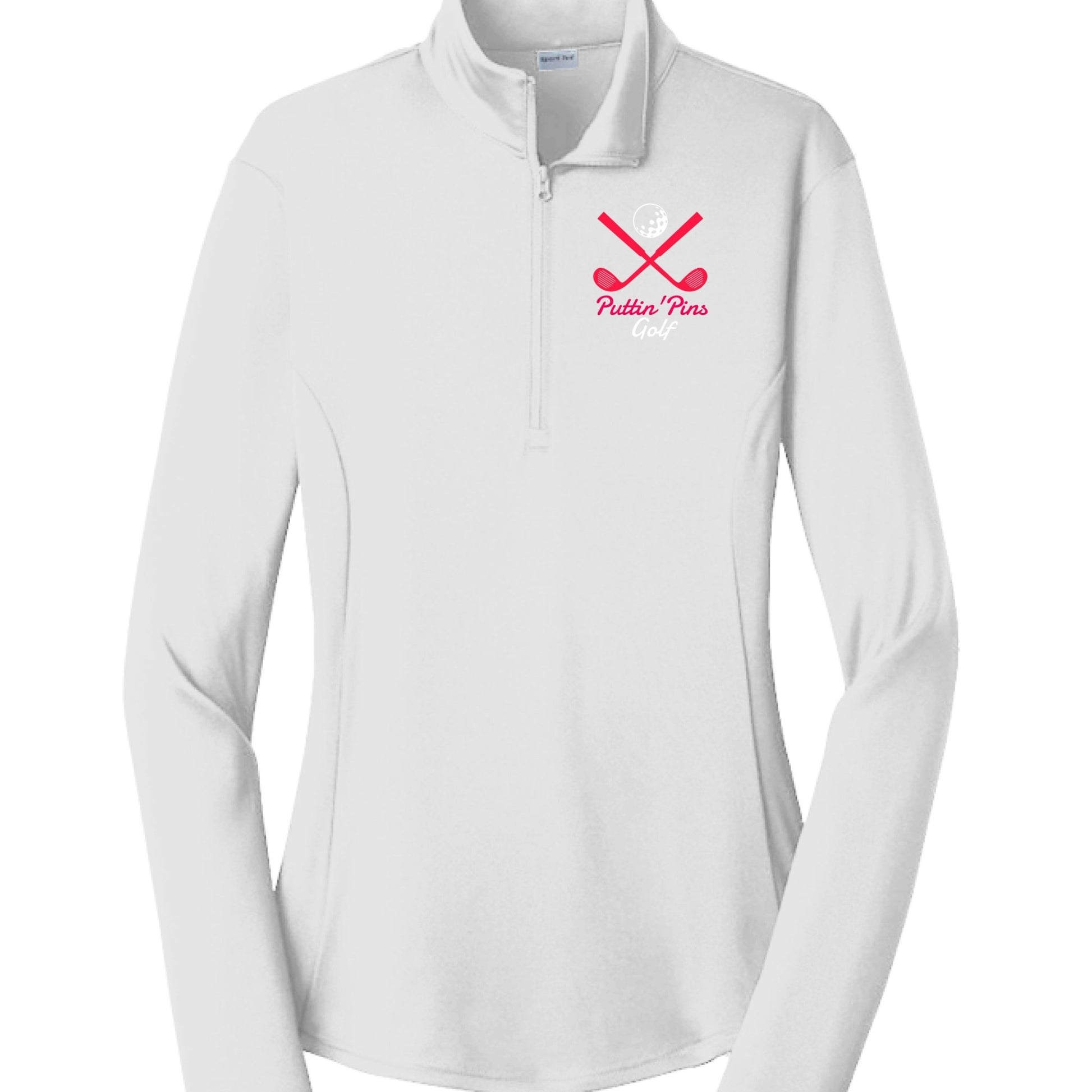 Womens PuttinPins QuarterZip - PevyBrand