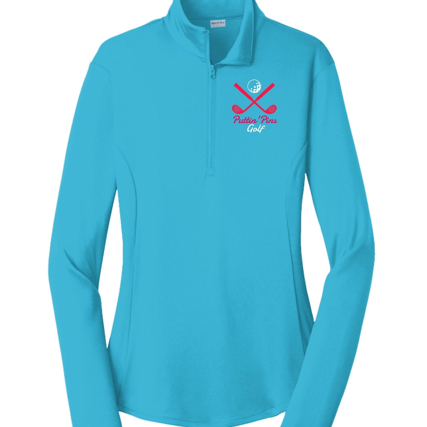 Womens PuttinPins QuarterZip - PevyBrand