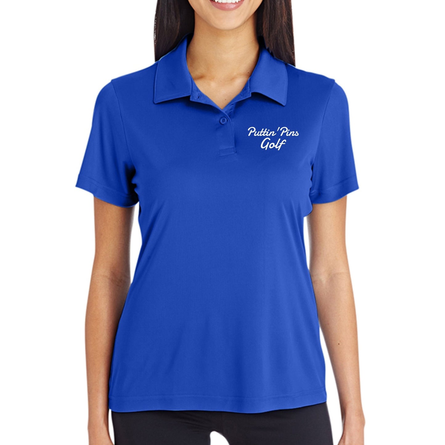 PuttinPins Womens Golf Polo - PevyBrand