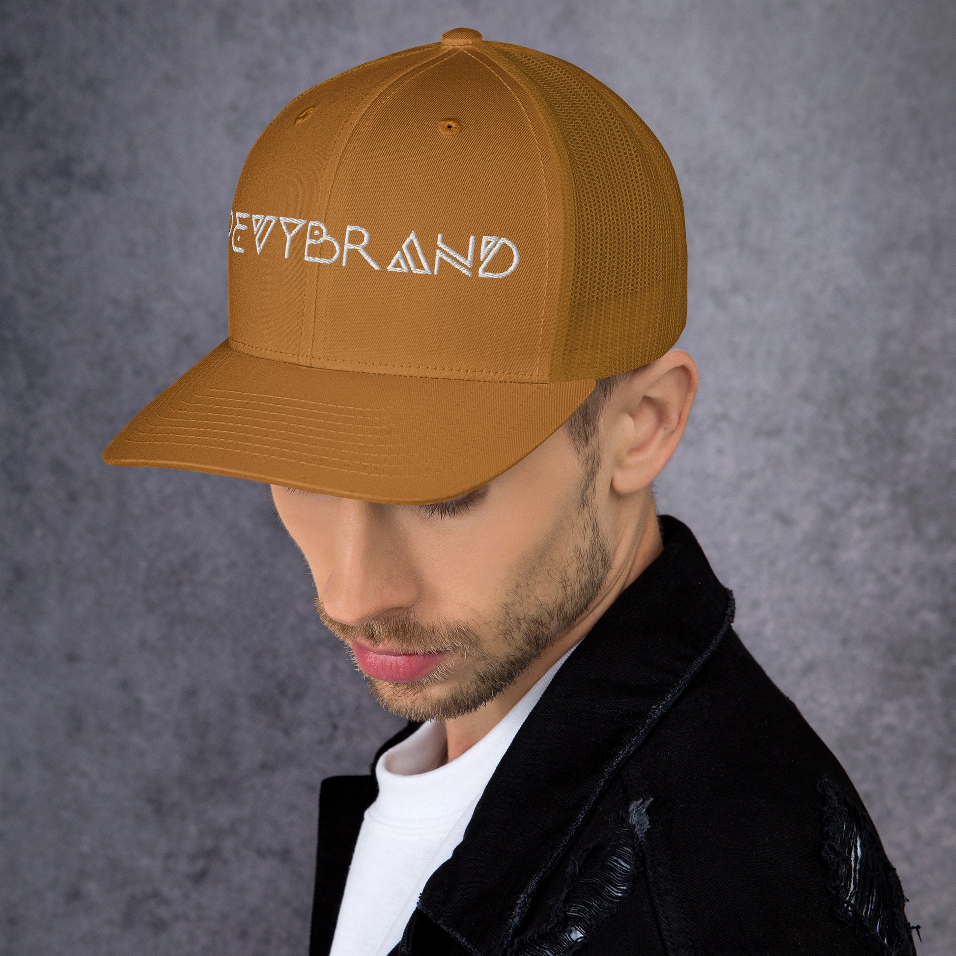 Stylish Custom Embroidered Trucker Cap - Personalized Headwear - PevyBrand