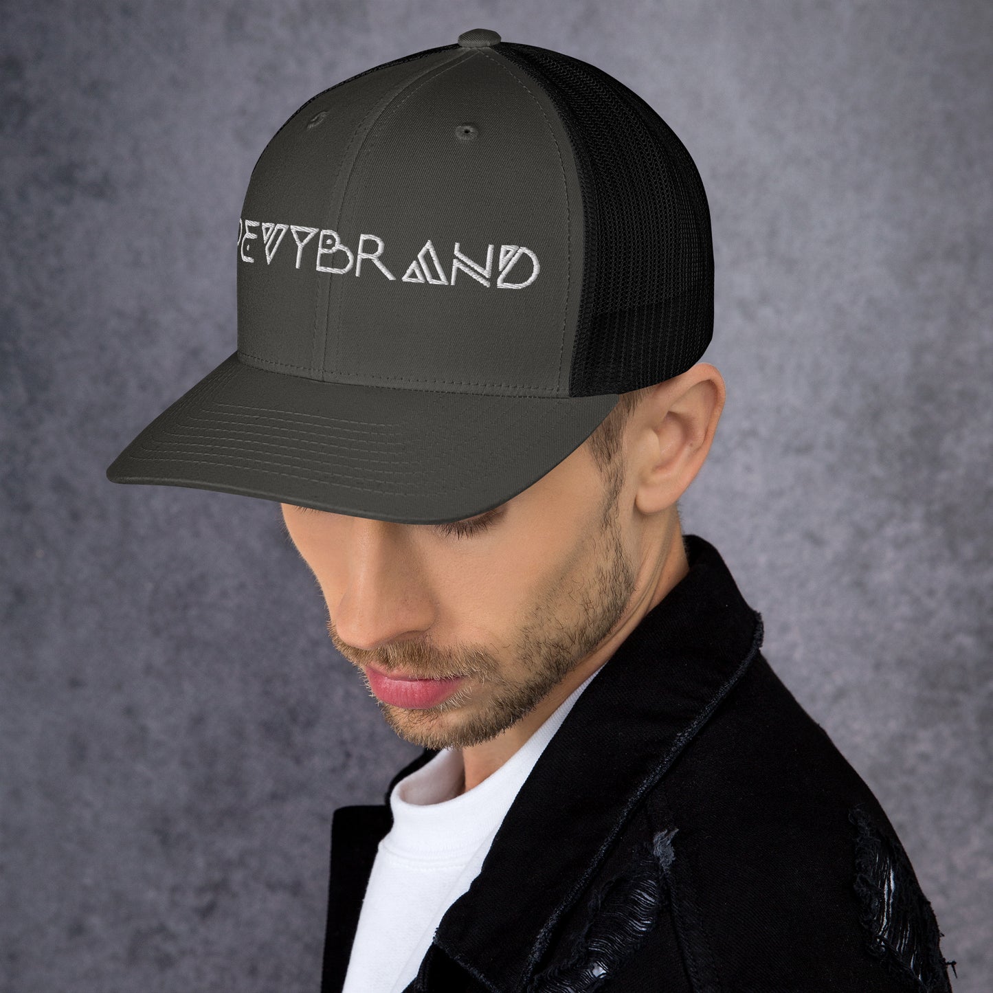 Stylish Custom Embroidered Trucker Cap - Personalized Headwear - PevyBrand