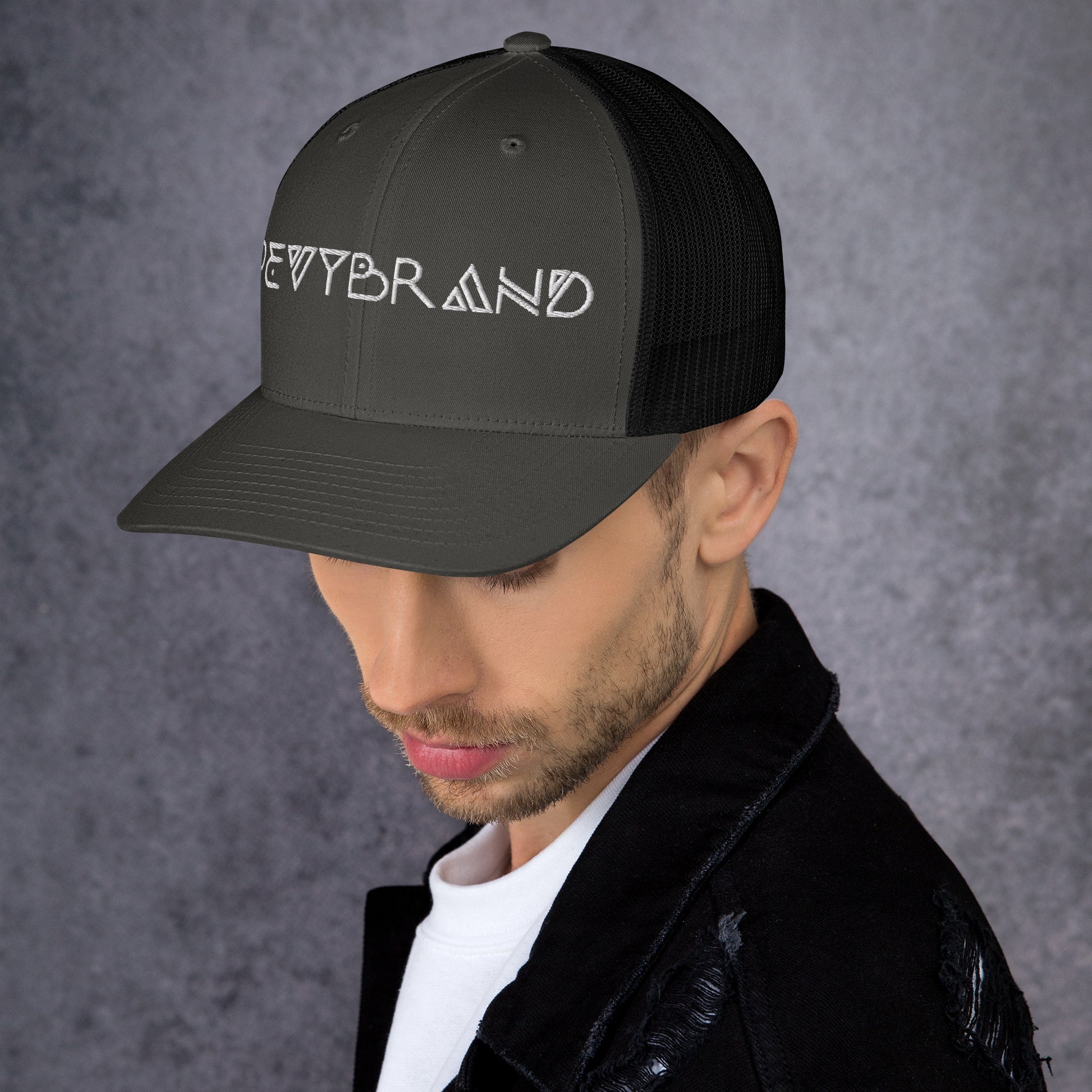 Stylish Custom Embroidered Trucker Cap - Personalized Headwear - PevyBrand