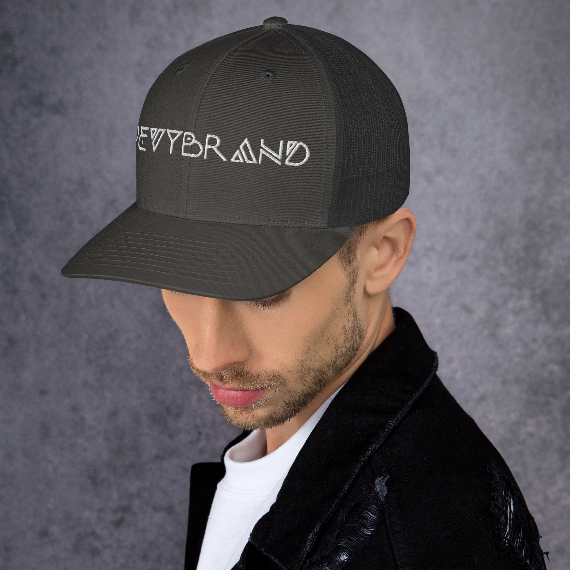 Stylish Custom Embroidered Trucker Cap - Personalized Headwear - PevyBrand