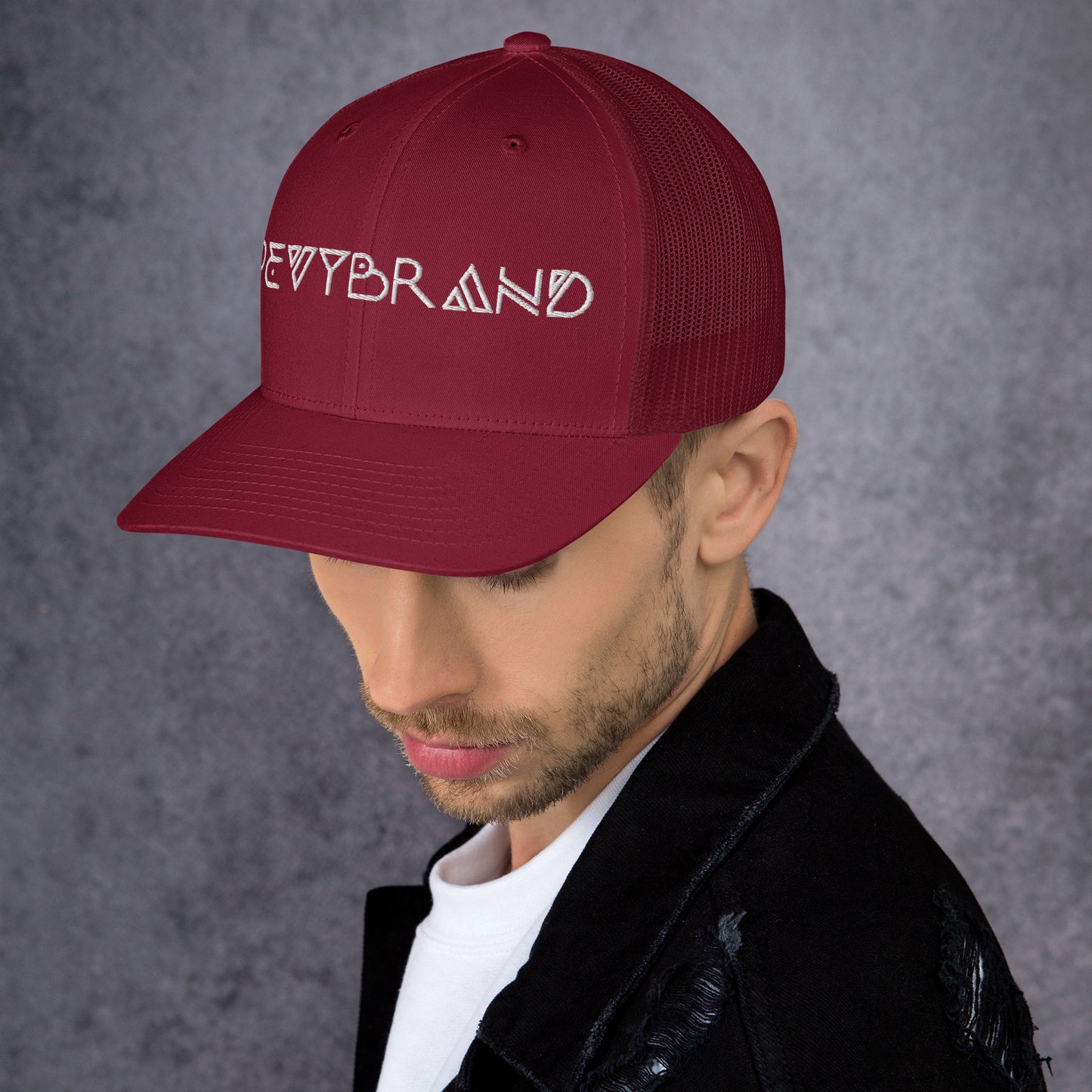 Stylish Custom Embroidered Trucker Cap - Personalized Headwear - PevyBrand