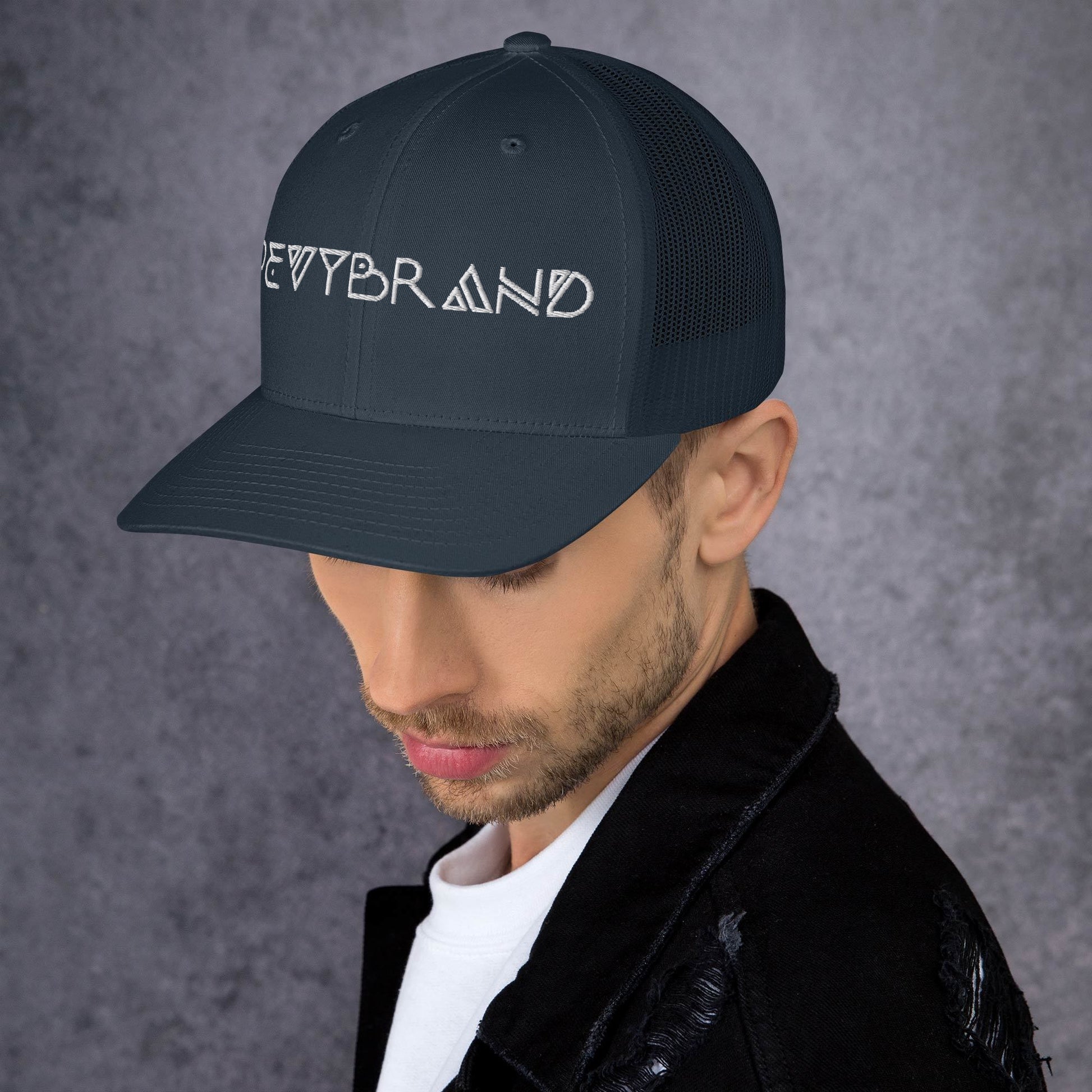 Stylish Custom Embroidered Trucker Cap - Personalized Headwear - PevyBrand