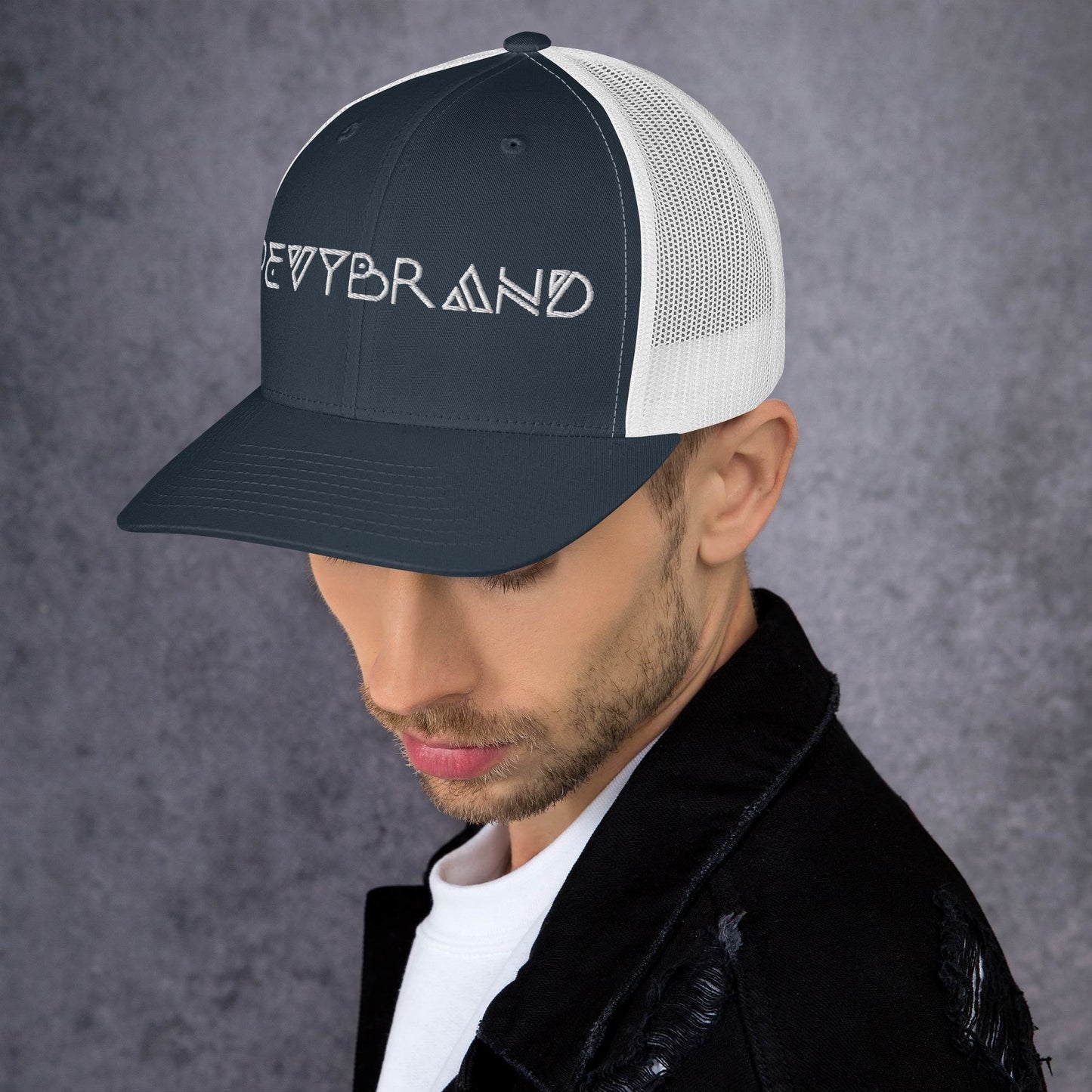 Stylish Custom Embroidered Trucker Cap - Personalized Headwear - PevyBrand