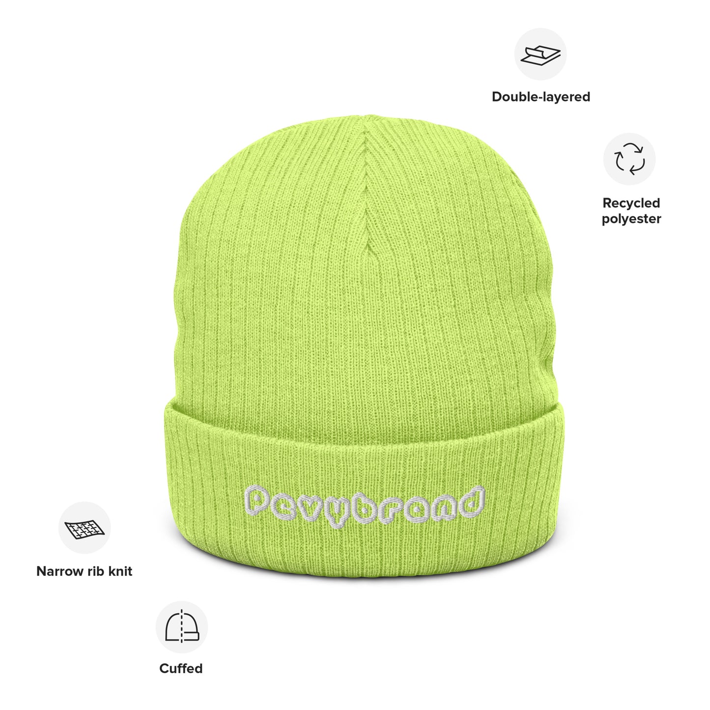 Ribbed knit beanie - PevyBrand