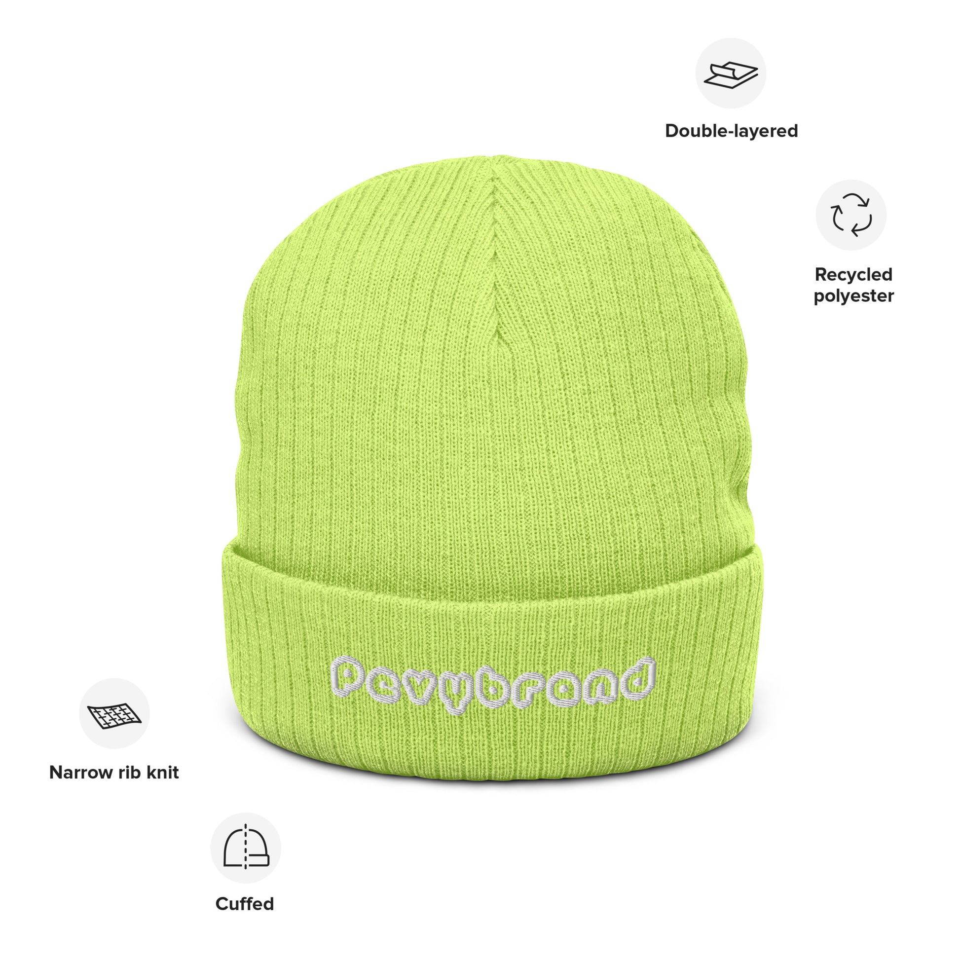 Ribbed knit beanie - PevyBrand