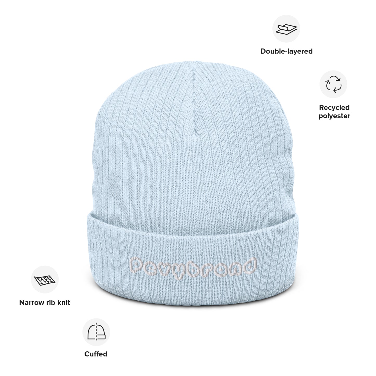Ribbed knit beanie - PevyBrand