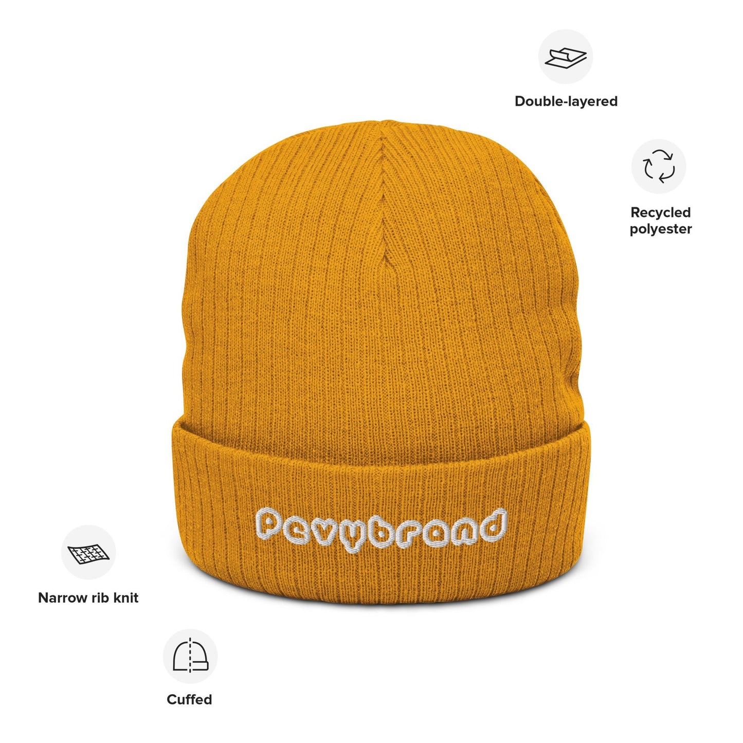 Ribbed knit beanie - PevyBrand