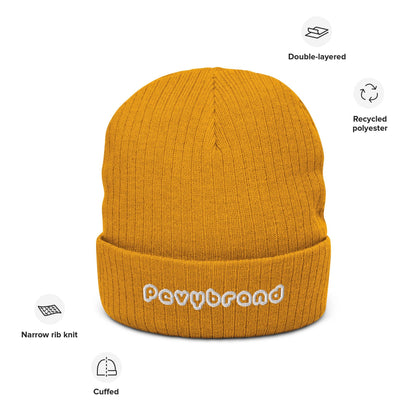 Ribbed knit beanie - PevyBrand