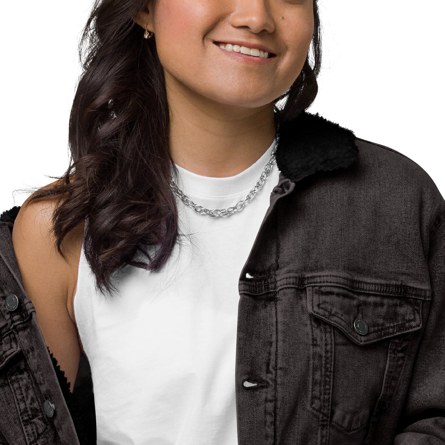 Cozy Sherpa Denim Jacket for All Genders - PevyBrand