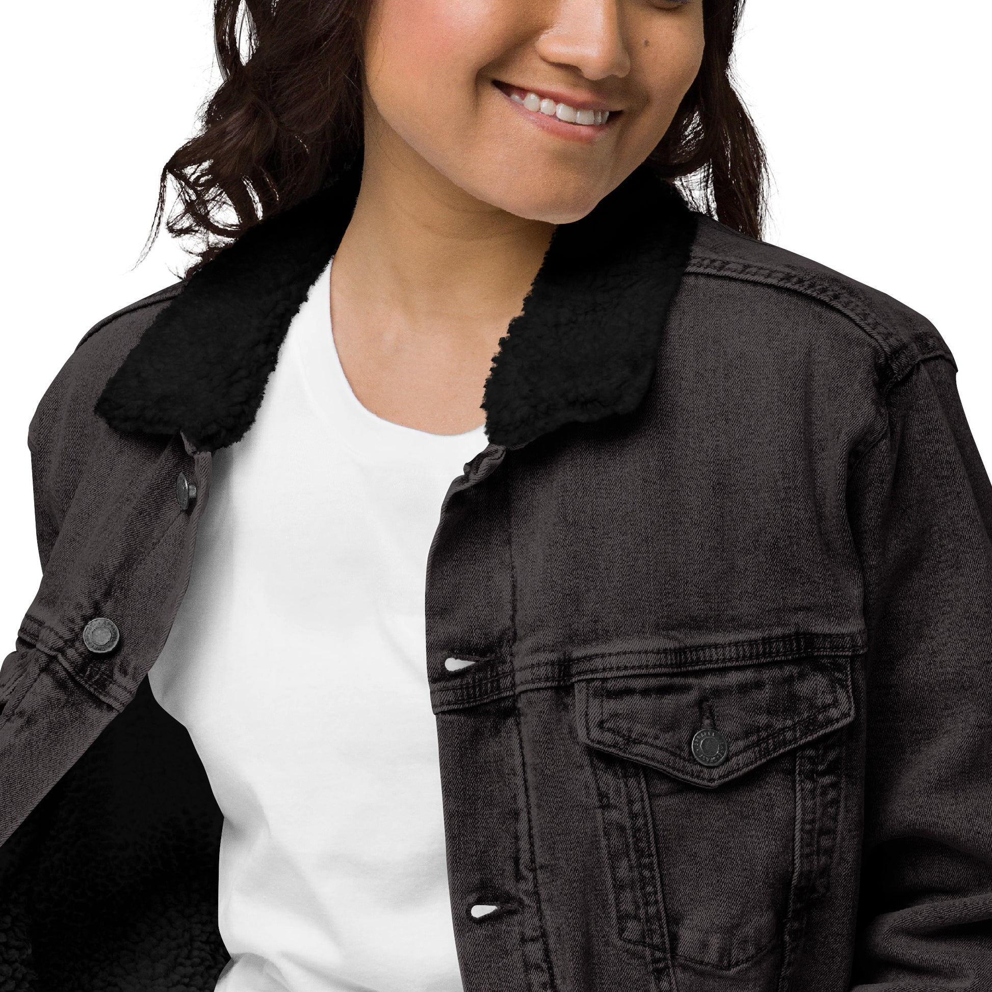 Cozy Sherpa Denim Jacket for All Genders - PevyBrand