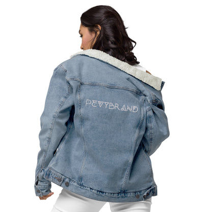 Cozy Sherpa Denim Jacket for All Genders - PevyBrand